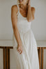 Corset Style Midi Dress - Natural