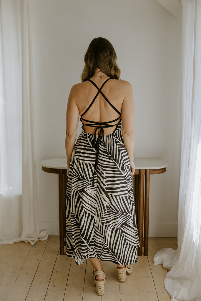 Midnight Fern - Black/Cream