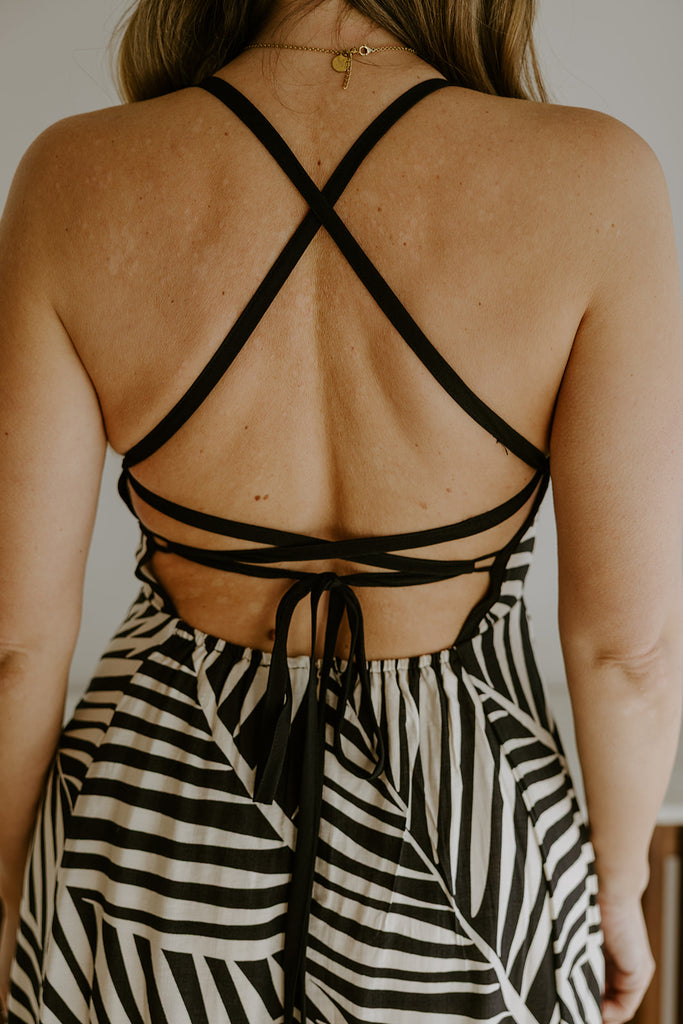 Midnight Fern - Black/Cream