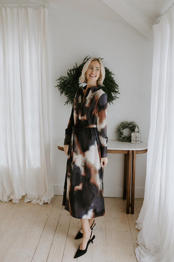 Midnight Winter - Shirt Dress