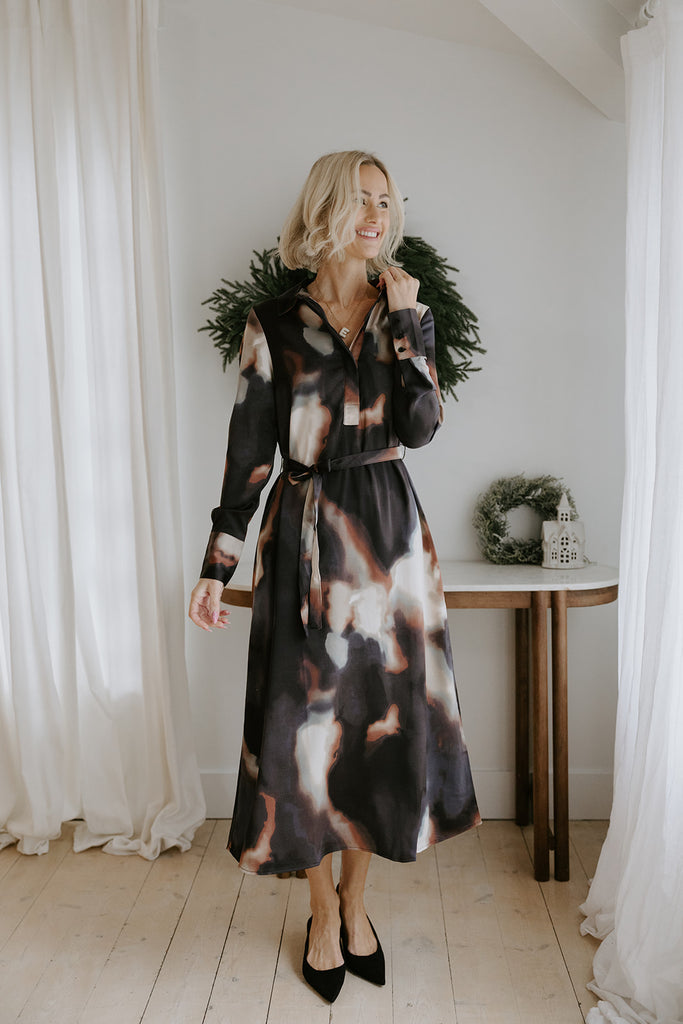 Midnight Winter - Shirt Dress