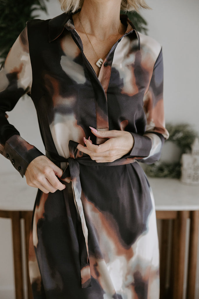 Midnight Winter - Shirt Dress