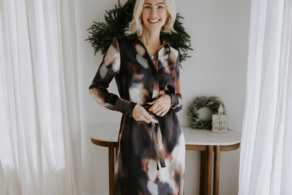 Midnight Winter - Shirt Dress