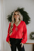 The Holiday Cardigan - Red
