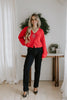 The Holiday Cardigan - Red