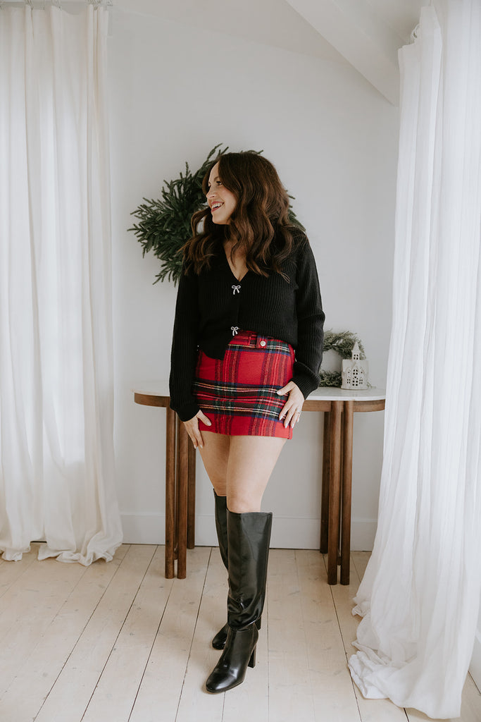 Holiday Plaid Skort