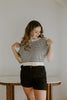 Black & White Contrast Stitch Sweater