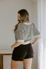 Black & White Contrast Stitch Sweater