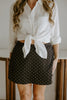 Polka Dot Skort - Black