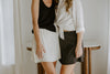 Polka Dot Skort - Black