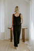 Linen Tank and Pant Set - Black
