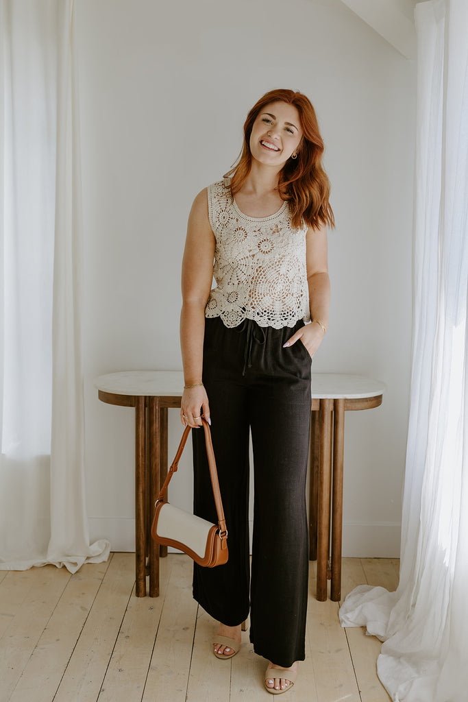 Crochet Vest - Cream