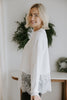 Lace Hem Sweater - White
