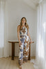 Printed Halter Top And Pant Set