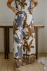 Printed Halter Top And Pant Set