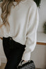 Exposed Seam Sweater - Cream