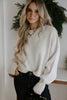 Exposed Seam Sweater - Cream