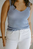 Lightweight Knit Tank - Blue