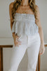 Eyelet Top - Blue