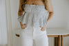 Eyelet Top - Blue