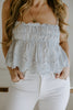 Eyelet Top - Blue