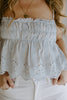 Eyelet Top - Blue