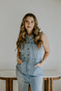 Denim Stretchy Dress - Light Blue