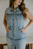 Denim Stretchy Dress - Light Blue