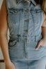 Denim Stretchy Dress - Light Blue