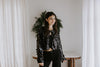 Sequin Crop Jacket - Black