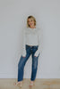 Striped Classic Cardi - Ice Blue