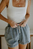 Washed Denim Shorts