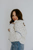 Quilted Floral Bomber Jacket - Blue