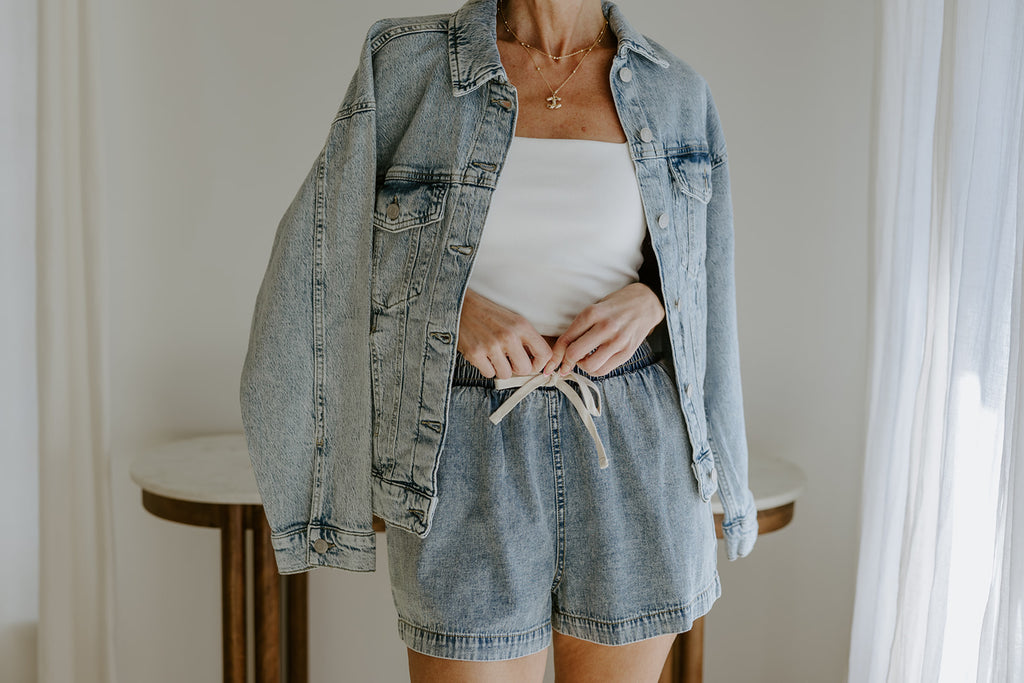 Oversized Washed Denim Jacket