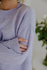 Front Seam Sweater - Lavender