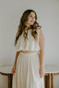 Bubble Top and Flowy Skirt Set - Natural