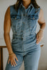 Denim Jumpsuit - Light Blue