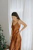 Slinky Slip Dress - Brown