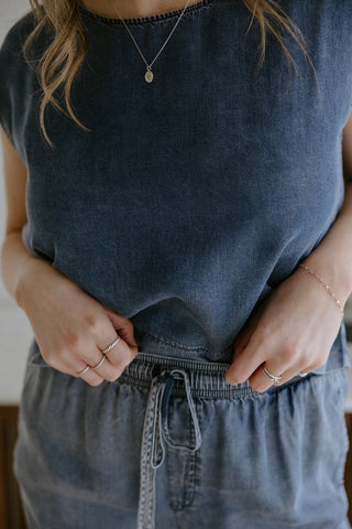 Corset Floral Dress - Blue