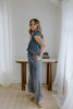 Mineral Wash Denim Top & Pant Set