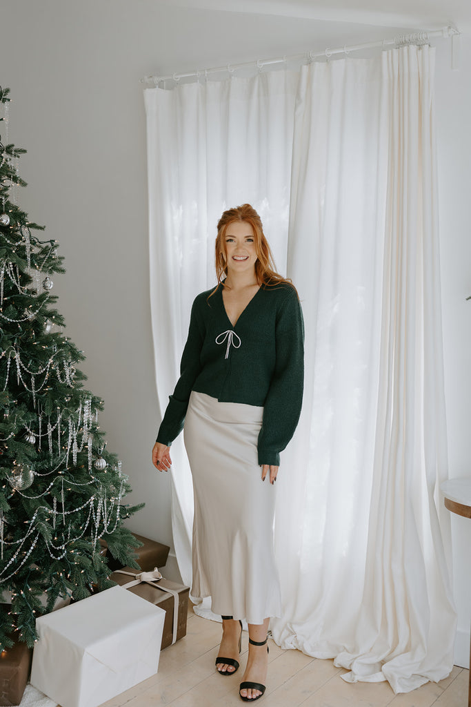 The Holiday Cardigan - Green