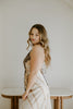 Halter Backless Printed Midi - Oat