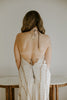 Halter Backless Printed Midi - Oat