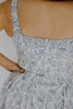 Blue Floral Midi Dress