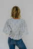 Puff Sleeve Front Tie Floral Top
