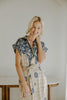 Button Down Belted Maxi - Blue