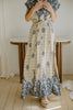Button Down Belted Maxi - Blue