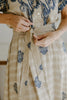 Button Down Belted Maxi - Blue