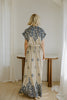 Button Down Belted Maxi - Blue