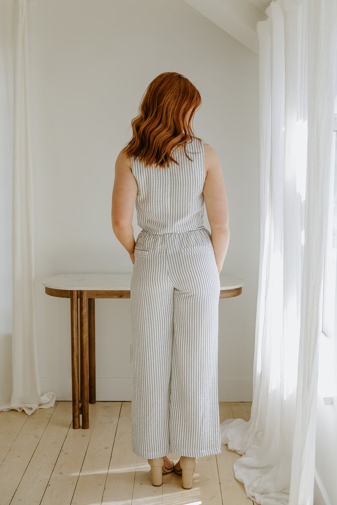 Striped 2 Piece Set - Blue